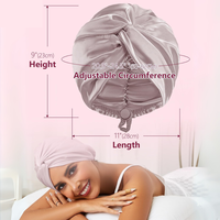 Bonnet en satin Hijab personnalisé avec cordon de serrage, usine professionnelle, bonnet de nuit en satin pour femmes, logo personnalisé, bonnet de cheveux, chapeau