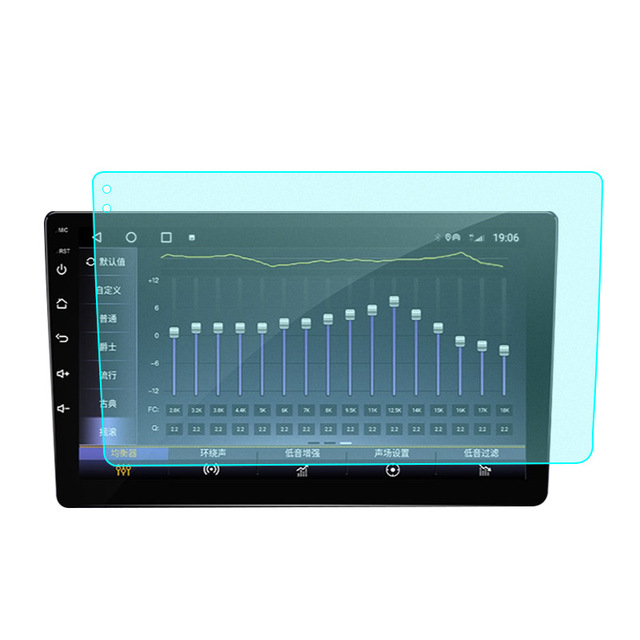 Factory Wholesale Car Navigation GPS Android Touch Display Glossy 9H Hardness 2.5D Tempered Glass 9inch 10inch Anti-Glare Screen