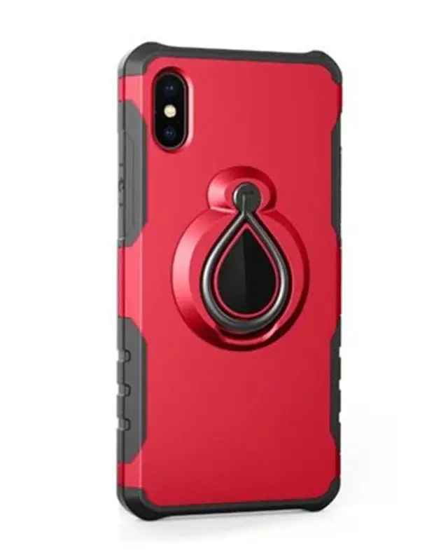 Pemegang cincin penutup belakang casing Hybrid Armor untuk iPhone 15 14 13 12 Pro Max 8 7 Plus Sumsung S23 Note 8 S8 S9 S10 Plus