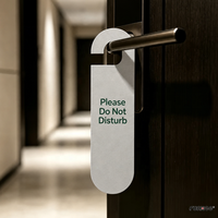 Panneau de porte biodégradable « Ne pas déranger » en carton kraft, impression personnalisée, style vintage