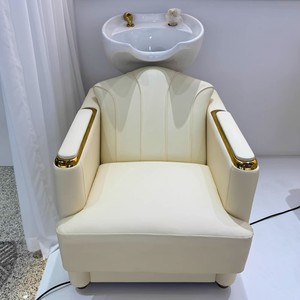Modern High-<b>end</b> Shampoo <b>Bed</b> Barber Shop Special Sitting Type Flushing <b>Bed</b> Ceramic Hot Spring <b>Bed</b> - Product Image 2