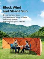 JIAWEI Tente de camping pliable multifonctionnelle à double couche, imperméable, pare-soleil et pare-vent, installation rapide, style Hubble, portable