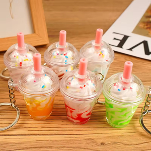 <span class=keywords><strong>Portachiavi</strong></span> Simpatico a Forma di Sundae, Ciondolo Realistico a Forma di Gelato, Giocattolo Creativo a Tema Cibo per Decorazione Borsa, Stile Claw Machine - Product Image 3