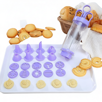 Pistolet à biscuits transparent, décorateur de crème pour gâteaux, outil de pâtisserie portable DIY