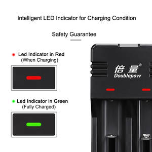 Doublepow 2 ranuras 3,6 <span class=keywords><strong>V</strong></span>/3,7 <span class=keywords><strong>V</strong></span> 18650 <span class=keywords><strong>cargador</strong></span> de batería de celda de litio <span class=keywords><strong>cargador</strong></span> Usb 18650 21700 26650 14450 <span class=keywords><strong>cargador</strong></span> Batetia - Product Image 6