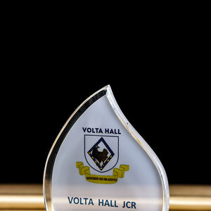 थोक कारखाने की आपूर्ति छोटे स्पष्ट गिलास माननीय पुरस्कार ट्रॉफी स्कूल प्रशस्ति के लिए उपहार - Product Image 5