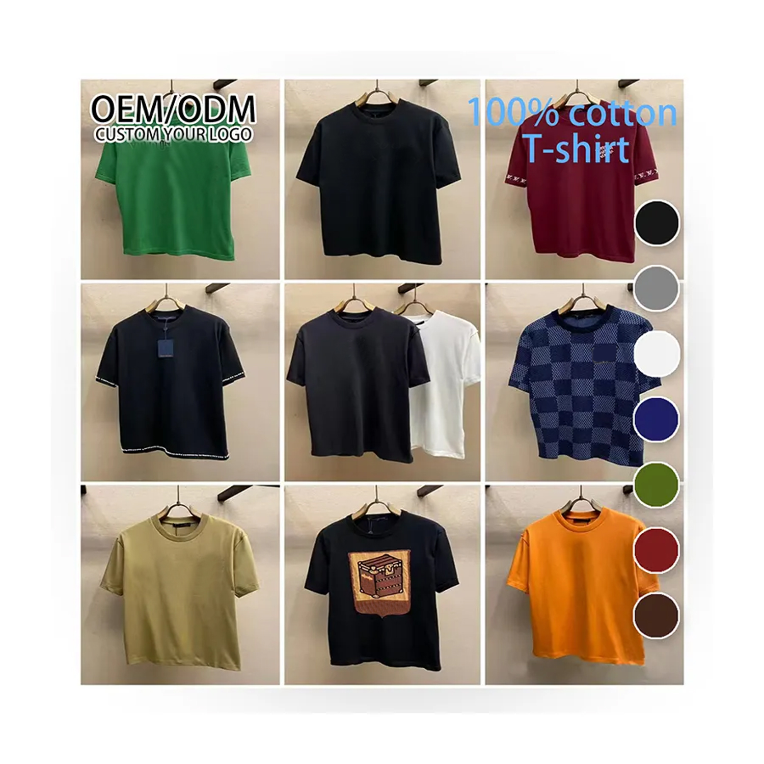 Kaos Custom Cotton T Shirts 1000 Custom Cotton Round Neck Hip Hop
