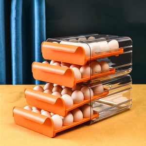32 lưới BPA-free tủ lạnh tổ chức chống mùa thu tủ lạnh hình dạng trứng PP + PET nhựa tủ lạnh trứng chủ lưu trữ container - Product Image 1