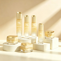 Flacon pompe en verre vide de forme carrée, design luxueux personnalisé, 30 ml, 100 ml, 120 ml, et ensemble de pots à crème de 30 g, 50 g