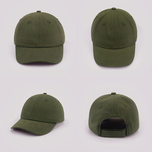 Cappellino da Baseball per Bambini in Cotone Lavato di Alta Qualità, Tinta Unita, Personalizzabile, Bianco a 6 Pannelli - Product Image 4