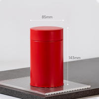 Boîtes rondes hermétiques simples pour grains de café, boîtes à thé, boîtes à épices de qualité alimentaire, boîtes à matcha