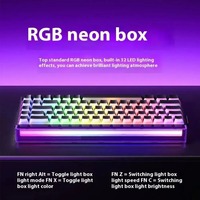 AULA HERO68 HE Clavier mécanique de jeu magnétique RVB Déclencheur rapide 8K Retour 0.01 Accessoire esports filaire pour ordinateur de bureau