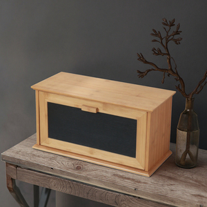 กล่องเก็บขนมปังไม้ไผ่ทรงสี่เหลี่ยมผืนผ้าสำหรับบ้านและห้องครัวหรูหราคลาสสิกแบบอเนกประสงค์ - Product Image 4