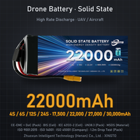 XINGTO Odm 360 Wh/kg Cellules 4s 6s 12s 24s 17500 22000mah 27000mah 30 Ah 222v 444v Haut débit Solidstate Uav Avion Lipo Batterie
