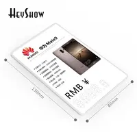 פשוט מחיר תג מחזיק לבן Huawei סימן תווית תצוגת Stand עם אקריליק פלסטיק גוף סיליקון Pad עבור חנות קמעונאית 13x8mm