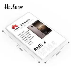 De gros titulaire blanc présentoir-Huawei — support d'étiquette en forme de panneau, support Simple et en plastique, présentoir blanc avec corps en Silicone, pour magasin de détail 13x8mm