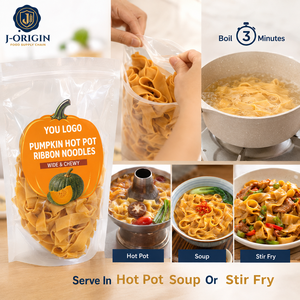 Mie Pita Rasa Labu Siap Masak Mie Asia Label Pribadi Eceran Restoran Layanan Makanan Grosir
