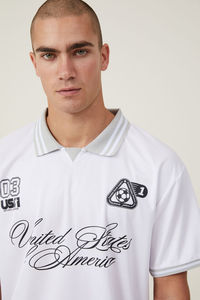 เสื้อฟุตบอลผู้ชายพิมพ์ลายพิมพ์ซับลิเมชันดิจิตอลเสื้อฟุตบอลพิมพ์ลายสำหรับผู้นำมีโครงเรียบ - Product Image 4