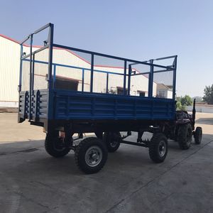 Remorque à benne basculante <span class=keywords><strong>de</strong></span> 2 tonnes Remorque <span class=keywords><strong>de</strong></span> tracteur à 4 roues Remorque à benne basculante arrière - Product Image 1
