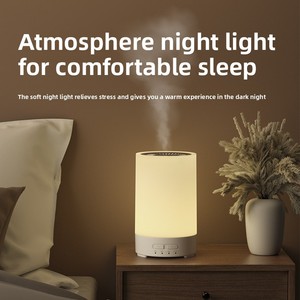 Portable Plastic Night Light Humidifier Aroma Diffuser Household <b>USB</b> Mini Silent Columnar Design Bedroom Dual-Purpose Timing - Product Image 3