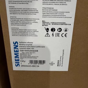 Controlador Lógico Programable (PLC) Sirius 3RW4443-6BC34 Original, Nuevo, 132 kW, 400 V - Product Image 3