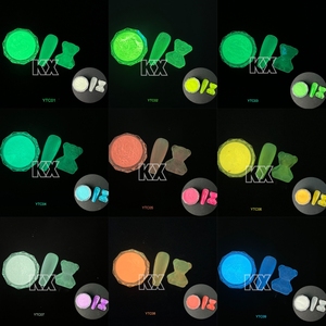 Suministros para fiestas que brillan en la oscuridad Resplandor en la luz negra Cara oscura Pintura para el cuerpo Polvo fosforescente fluorescente de neón - Product Image 2