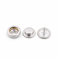 Bouton en métal quatre pièces, bouton anti-rouille, style simple, bouton pression robuste pour pull et manteau