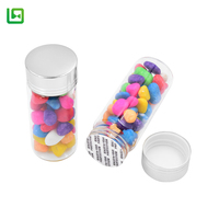 Diameter30mm 10ml 15ml 20ml 25ml 30ml 40ml 50ml 60ml 80ml 100ml 110mlsmall verre tube avec ruban métallique cap