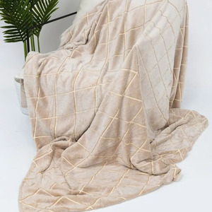 Bán Buôn <span class=keywords><strong>Flannel</strong></span> Siêu Mềm Bù Đắp In Sọc Sọc Kiểm Tra Chăn Tùy Chỉnh Ấm Thanh Lịch Phổ Biến Bộ Đồ Giường Sang Trọng Đặt Khuyến Mãi Chăn - Product Image 2