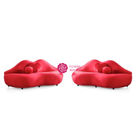 Canapé Yicheng de luxe léger pour salon de beauté, canapé paresseux rose et rouge sexy, mobilier de chambre à coucher en gros à vendre
