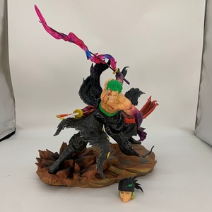 Figura de acción de anime GK de 31.5 cm, Rey del Infierno Enma Zoro, escultura de doble cabeza, modelo coleccionable, juguete, decoración para el hogar, regalo - Product Image 3