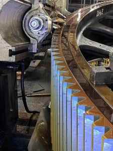 Usine Oem personnalisé industriel grand diamètre coulée transmission en acier au carbone engrenage à grande circonférence - Product Image 2