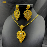 Parure de bijoux unisexe en laiton plaqué or et zircon, avec boucles d'oreilles et colliers en forme de cœur, accessoires de mariage 2026