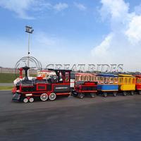 Train miniature sans rails électrique de loisirs pour les attractions touristiques et les manèges familiaux à vendre