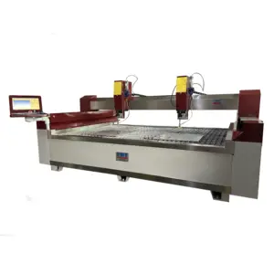 Mesin pemotong Waterjet tekanan tinggi, mesin pemotong batu tekanan tinggi 4000bar 3 3 aixs 3m x 2m CNC