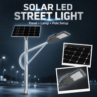 Lámpara Solar de Calle de Alta Luminosidad de 100W, LED SMD5054, con Panel Monocristalino para Iluminación de Carreteras en Exteriores