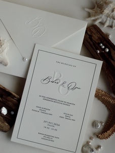 Tùy chỉnh sang trọng chết cắt lá vàng lời mời đám cưới RSVP thẻ letterpress Thiết kế bao gồm cả phong bì giấy bìa in ấn - Product Image 6