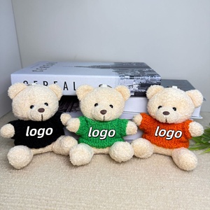 Offre Spéciale – Porte-clés Ours en Peluche de 10 cm avec Logo Personnalisé sur Pull – Pendentif Créatif pour Sac – Cadeau d'Affaires - Product Image 1