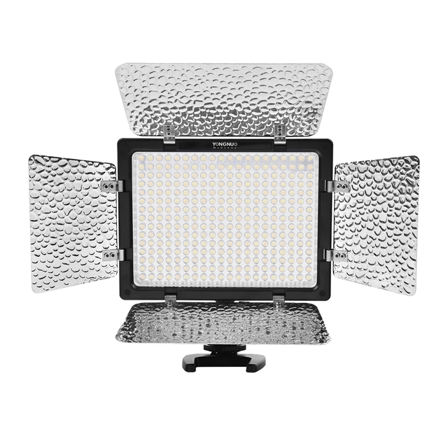FOSOTO YN300III Adjustable Color Lighting Photographic Lamp Camera Photo Pro LED Video Light Panel Light with Stand for Canon