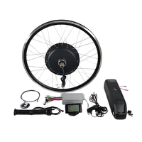 Kit de conversion de vélo électrique professionnel 2026 avec moteur de moyeu arrière pour VTT, compatible 20, 26, 27.5 pouces et 700c, 36V, 48V, 1000W, 2000W
