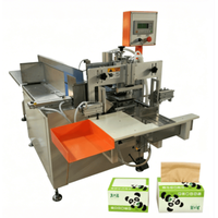 Machine semi-automatique d'emballage et de conditionnement de serviettes en papier, certifiée CE, équipement complet pour la production commerciale de mouchoirs