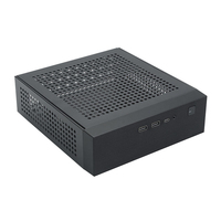Boîtier d'ordinateur HTPC Zeromaster Mini ITX, châssis de bureau, boîtier HTPC Mini ITX, alimentation CC avec support