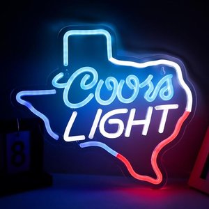 Letrero Luminoso LED Impermeable con Control Remoto, Diseño <span class=keywords><strong>Coors</strong></span> Rodeo, Multigráfico, Decoración Publicitaria para Hogar, Bar, Sala de Juegos, Pub, Salón - Product Image 3