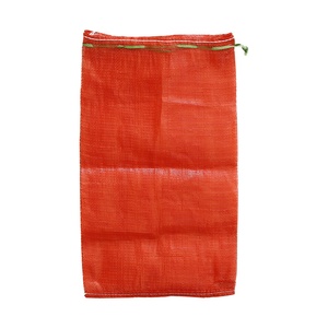 Net Bag Leno Mesh Bag Durable Onion Potato Tomato Vegetable Fruit Firewood Seafood Packaging Plastic Packing Drawstring PP Tubular Leno Net Mesh Bag