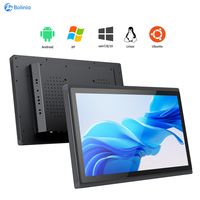 PC industriel tout-en-un avec écran tactile HMI de 15,6 pouces, processeur Intel I5, système d'exploitation Wind/Android, 2-16 Go de RAM, 16 Go-512 Go de SSD, IP65, VGA, haute luminosité