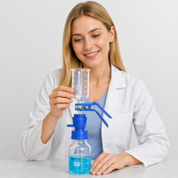 Système de filtration sous vide Tiandi Labware, type à vis, flacon de réactif de 250 ml, gobelet filtrant de 100 ml, appareil de filtration sous vide de laboratoire
