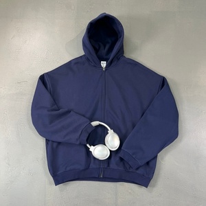 Manufacturer's Custom 100% Cotton Knitted Hoodie for Men Heavyweight Sun-Faded Sportswear Old Retro Powder Hoodies Essential - Product Image 4