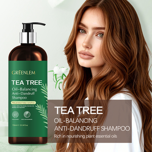 Champú Greenlem Refrescante con Aceite de Árbol de Té para Cabello Graso, Limpieza Profunda del Cuero Cabelludo, Reduce la <span class=keywords><strong>Caspa</strong></span> y las Raíces Escamosas y con Picazón - Product Image 2