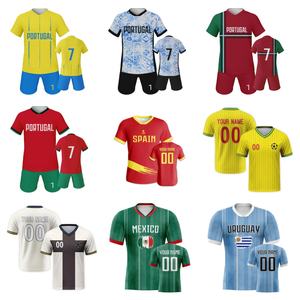 Jersey Sepak Bola Anak Laki-Laki Lengan Pendek Seragam Tim Latihan Pertandingan Sepak Bola Cetak Pribadi - Product Image 1