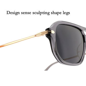 Gafas de Sol de piloto unisex de alta calidad con lente polarizada TAC de acetato Artículo de moda para hombre y mujer - Product Image 4